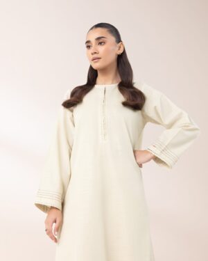 Stitched Summer ’25 2-Piece Lawn Off White