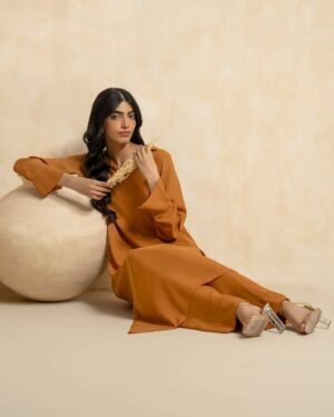 Stitched Autumn ’25 2-Piece Gorget Orange