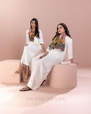 Stitched Summer ’25 3-Piece Lawn White