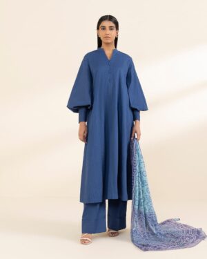 Stitched Summer ’25 2-Piece Lawn Blue